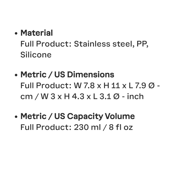 ☕️🧊🧋NWT‼️ Tupperware brand Xploris Thermal 8oz Tumbler - Picture 13 of 14